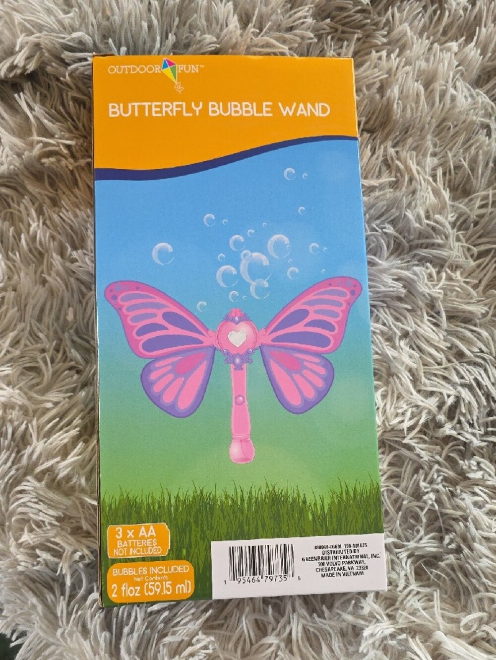 Pink Butterfly Bubble Wand for Kids - Picture 3 of 4